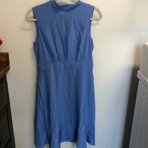 Iris & Ink Cornflower Blue 100% Silk Dress  Size UK 10 US 6